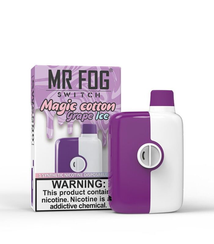 Magic Cotton Grape Ice Mr Fog Switch 5500 Puffs – Disposable