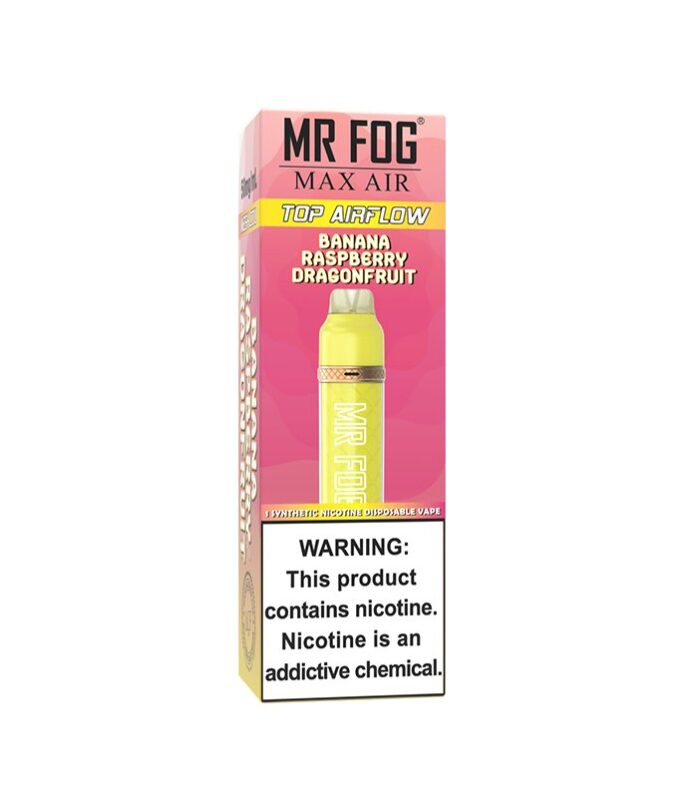 Mr Fog Max Air Banana Raspberry Dragonfruit Disposable – 3000 Puffs