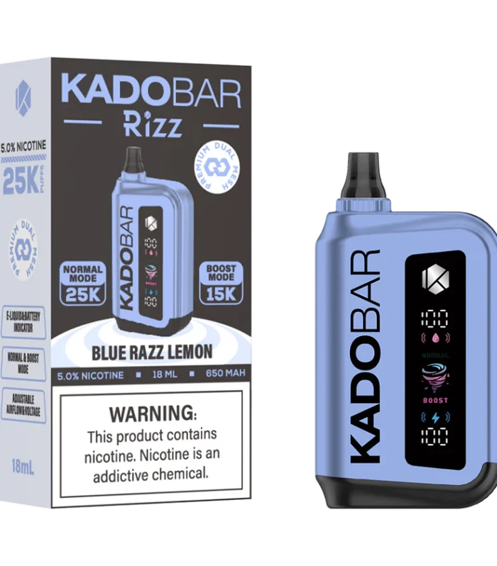 Blue Razz lemon Kado Bar Rizz 25K Disposable Vape - 5% Nic