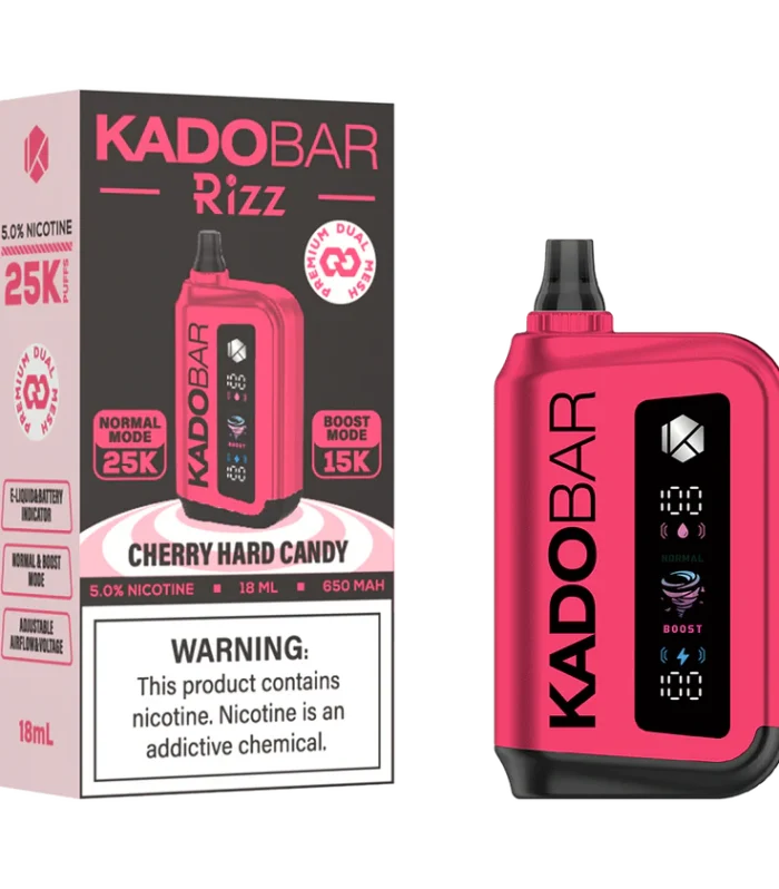 Cherry Hard Candy Kado Bar Rizz 25K Disposable Vape - 5% Nic