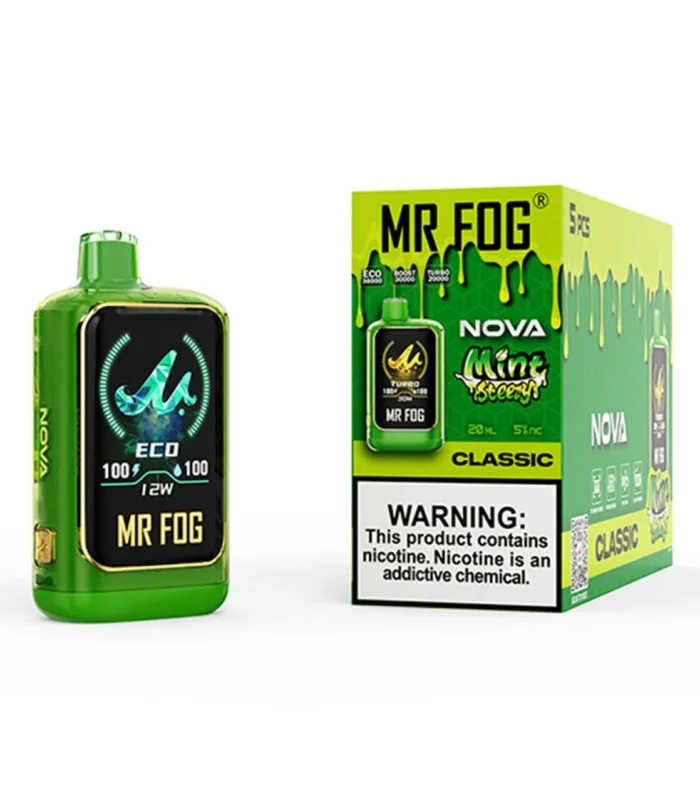CLASSIC MR FOG NOVA MINT STEEZY 36,000 PUFFS DISPOSABLE VAPE