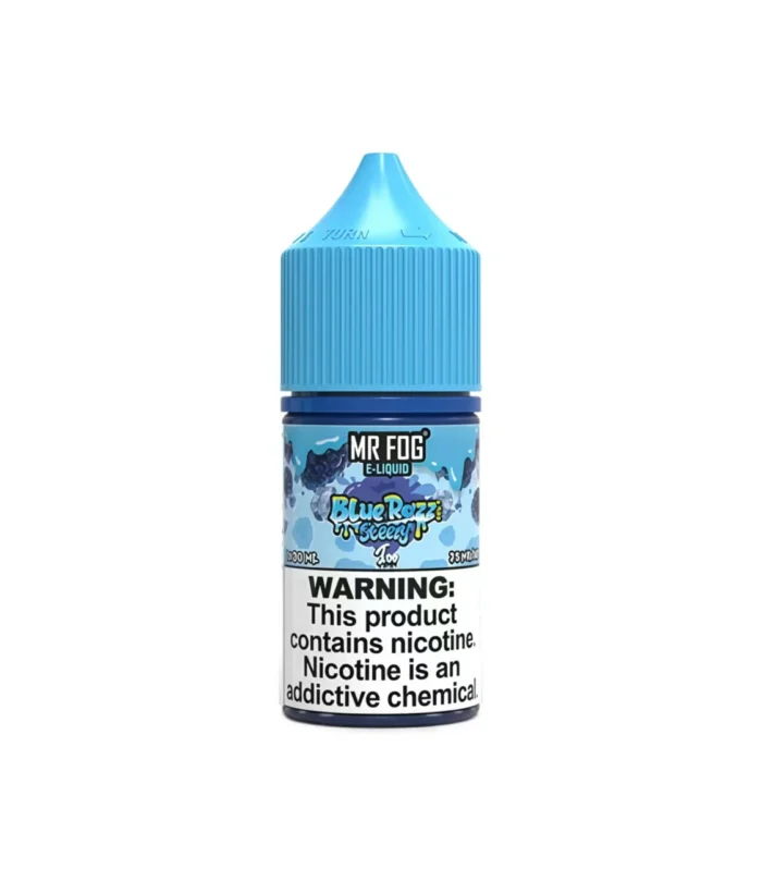 Blue Razz Ice Mr Fog Blue Razz Steezy Salt E-Liquid - 30mL