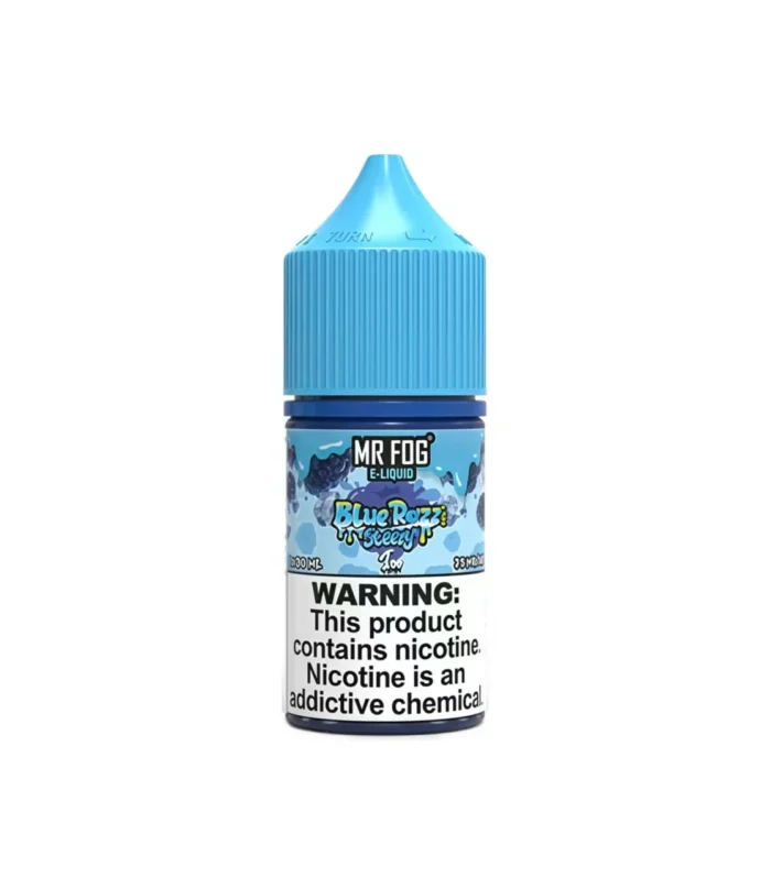 Blue Razz Ice Mr Fog Blue Razz Steezy Salt E-Liquid - 30mL