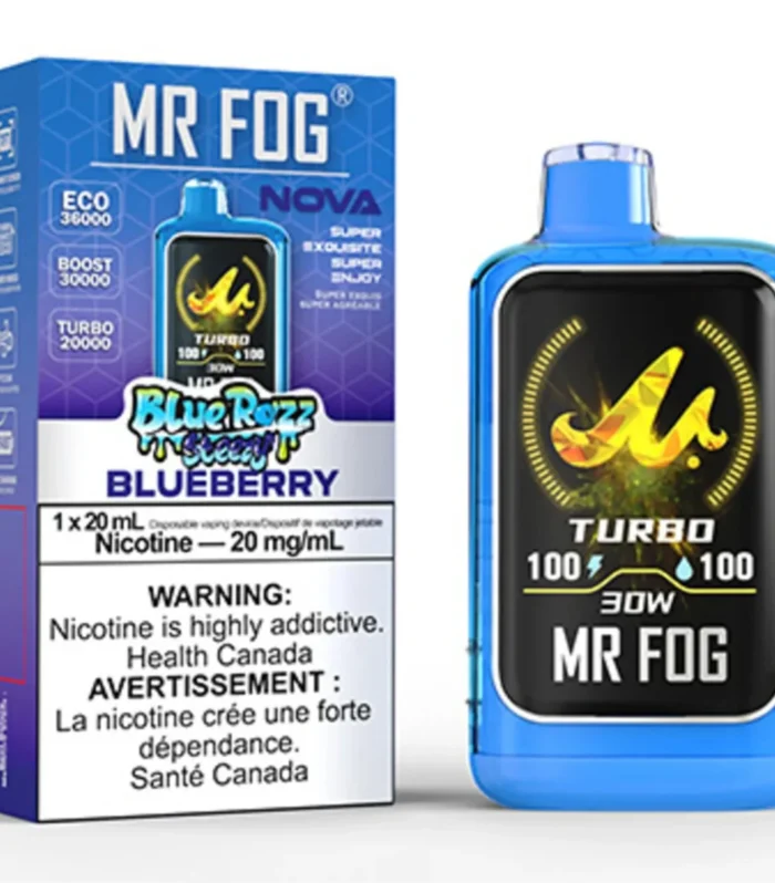 Blueberry Mr Fog Nova Steezy Edition 36,000 Puffs Disposable Vape