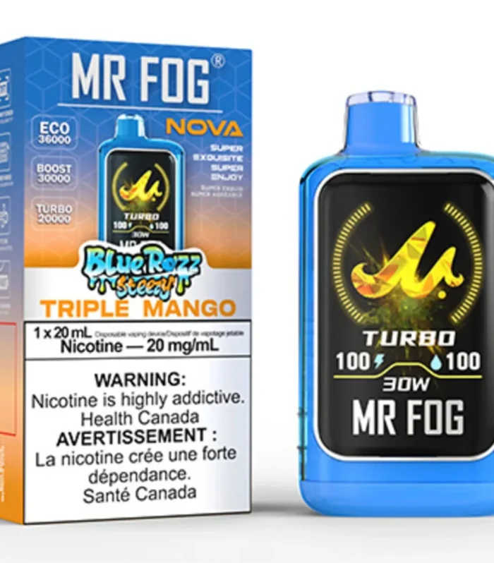 Triple Mango Mr Fog Nova Steezy Edition 36,000 Puffs Disposable Vape