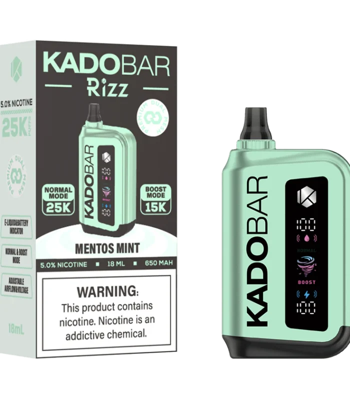 Mentos Mint Kado Bar Rizz 25K Disposable Vape - 5% Nic