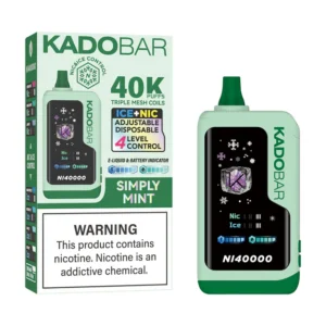 Simply Mint Kado Bar NI40K Ice+Nic Control Disposable Vape