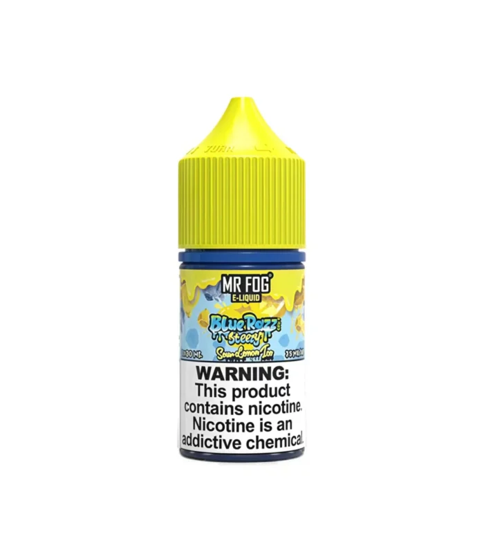 Sour Lemon Ice Mr Fog Blue Razz Steezy Salt E-Liquid - 30mL