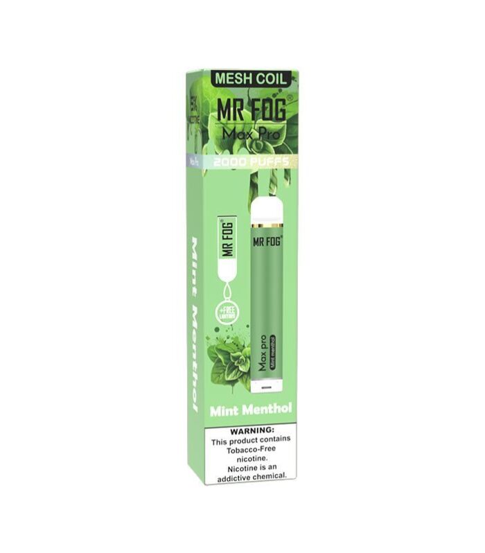 Mr Fog Max Pro Mint Menthol Disposable – 2000 Puffs