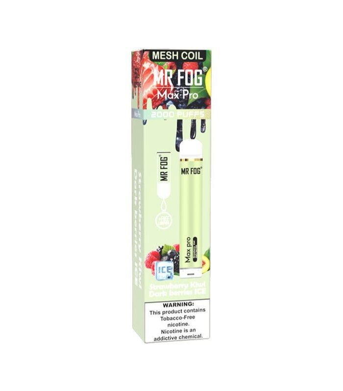 Mr Fog Max Pro Strawberry Kiwi Dark Berries On Ice Disposable – 2000 Puffs