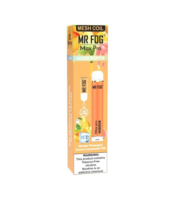 Mr Fog Max Pro Mango Pineapple Guava Lemonade On Ice Disposable – 2000 Puffs