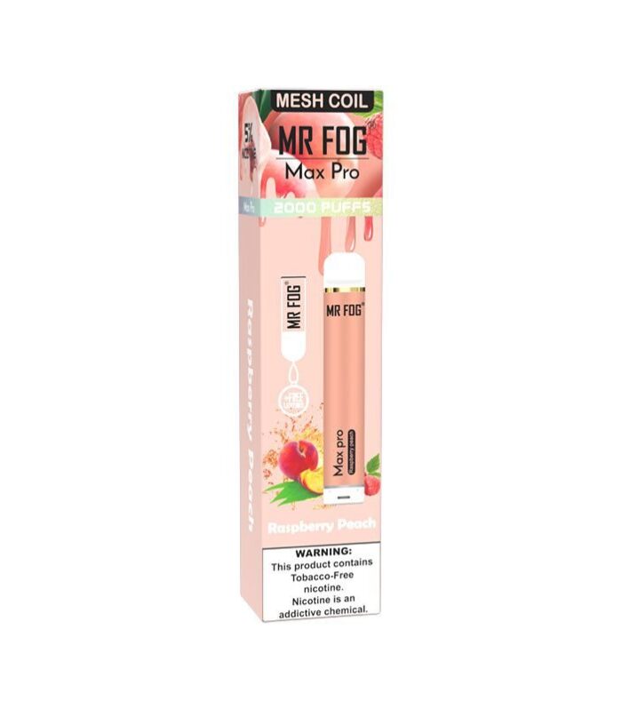 Mr Fog Max Pro Raspberry Peach Disposable – 2000 Puffs