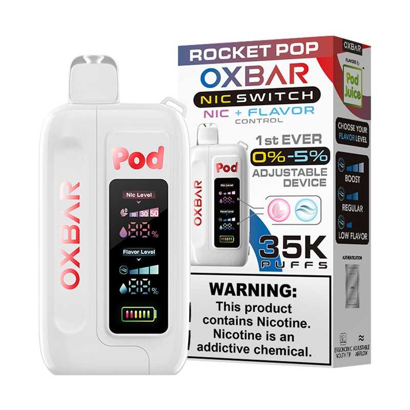 Rocket Pop OXBAR RAZ x Pod Juice NIC Switch 35K Vape
