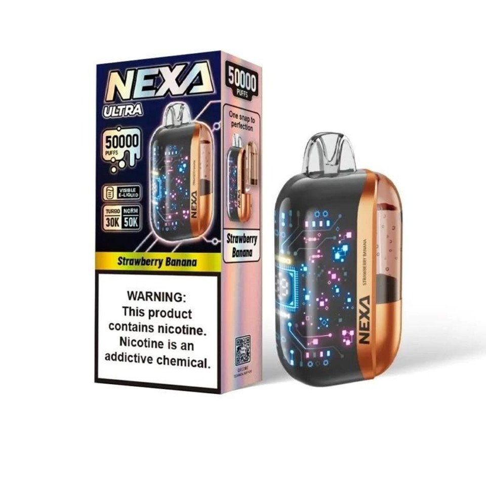 Nexa Ultra Strawberry Banana 50K Puff - 20mL | Nexa Vape