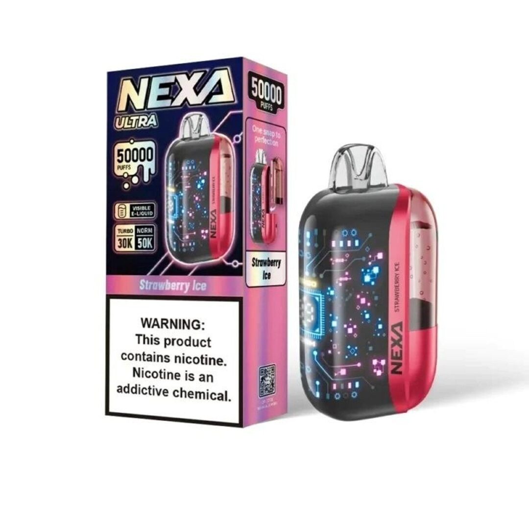 Strawberry Ice Nexa Ultra 50000 Disposable Vape - 20mL