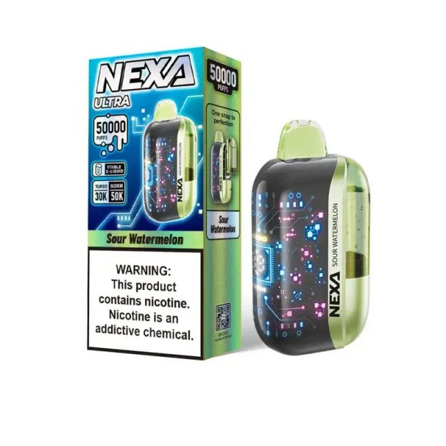 Sour Watermelon Nexa Ultra 50000 Disposable Vape - 20mL