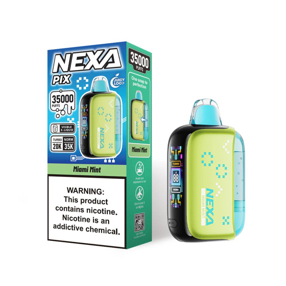 Miami Mint Nexa Pix 35K Puffs | Nexa Vape Miami Mint