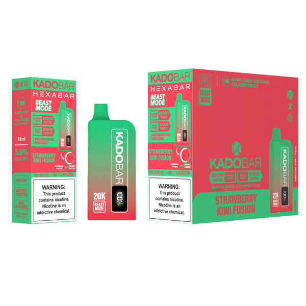 Strawberry Kiwi Fusion Hexa X Kado Bar 20000 Puffs