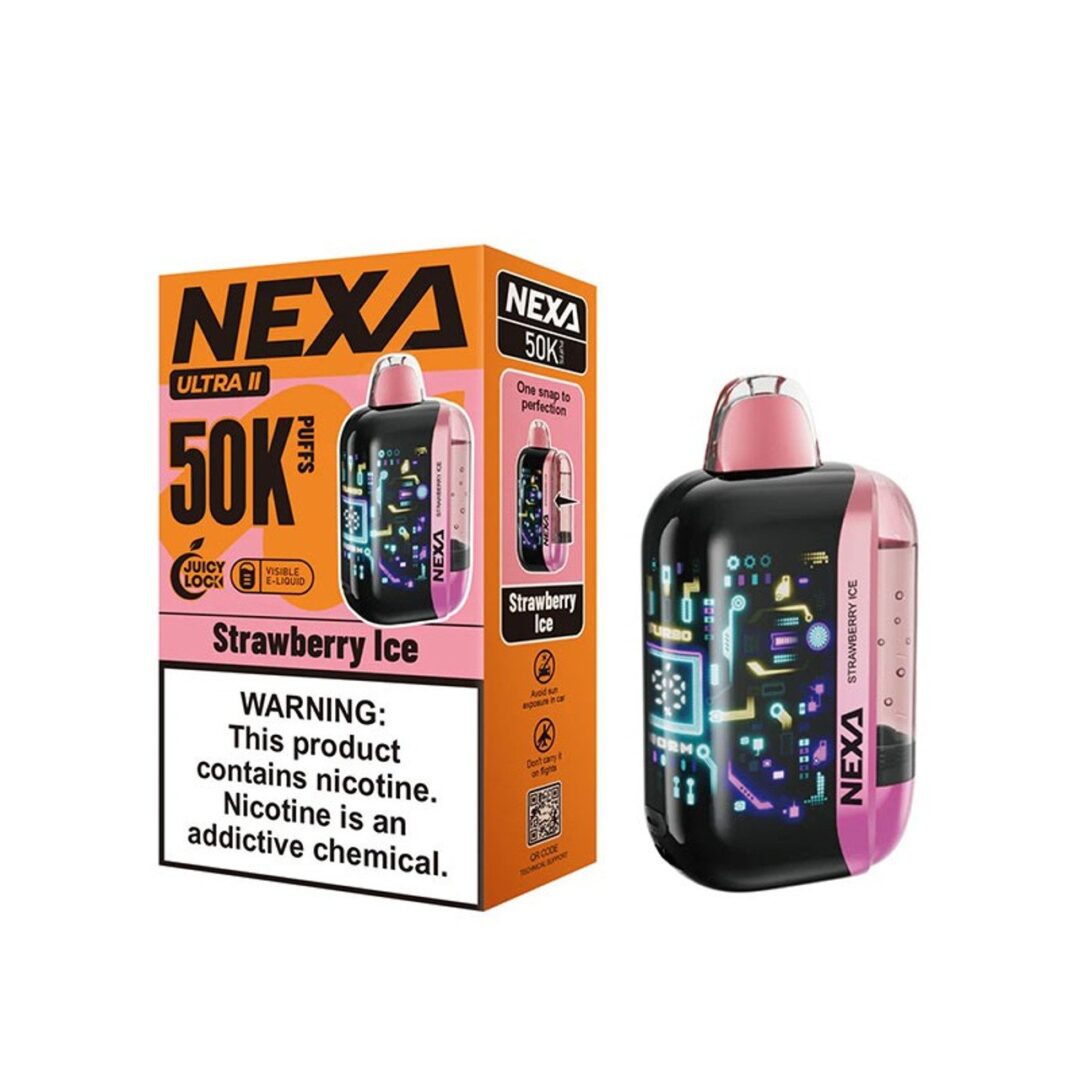 Nexa Strawberry Ice Ultra II 50K Puffs | Nexa Vape