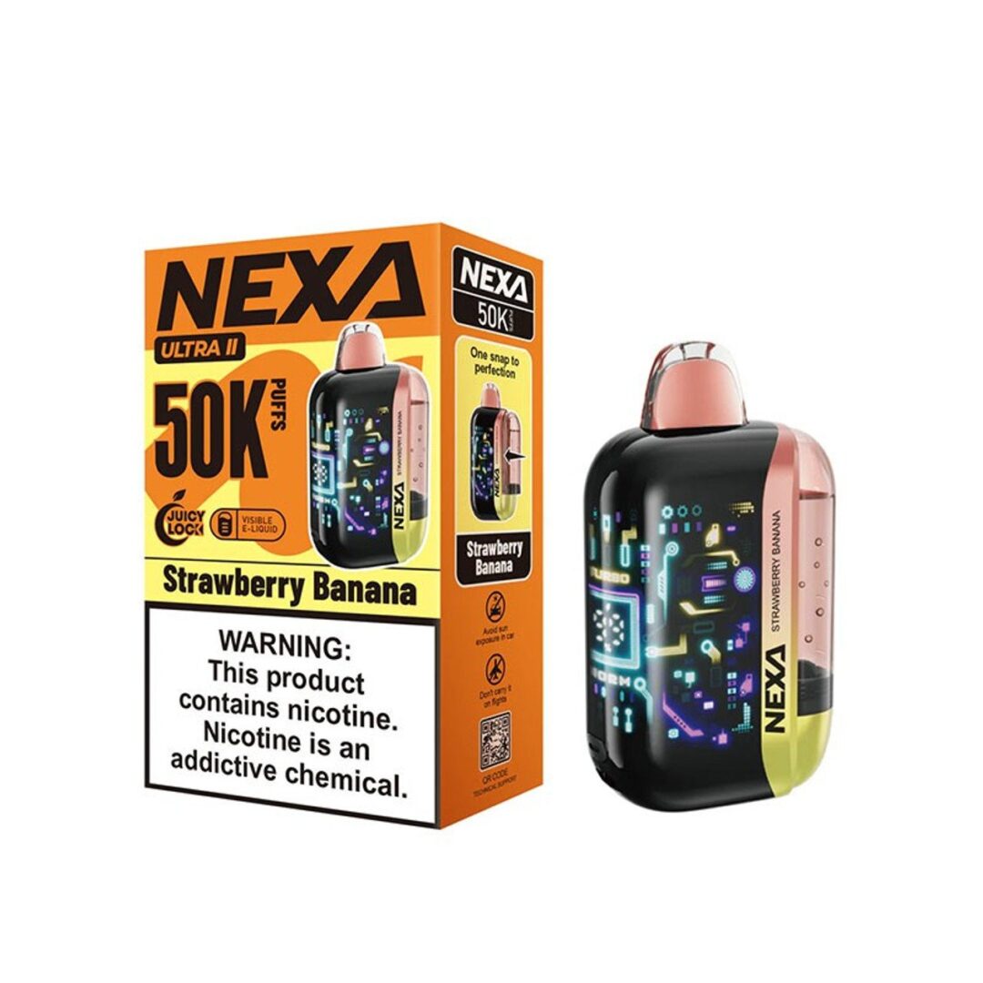 Nexa Strawberry Banana Ultra II 50K Puffs | Nexa Vape