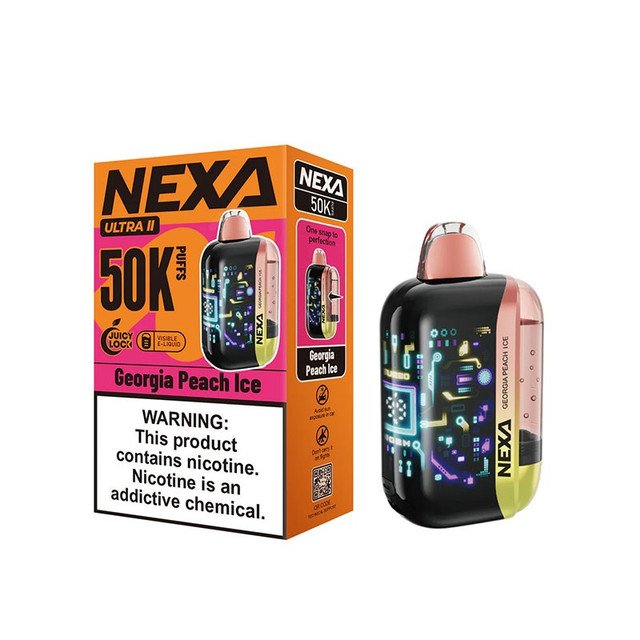 Nexa Georgia Peach Ice Ultra II 50K Puffs | Nexa Vape
