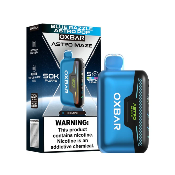 Oxbar Astro Maze 50K Blue Razzle – Disposable Vape
