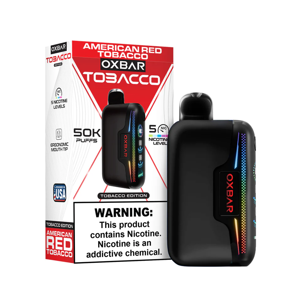 American Red Tobacco Oxbar 50K Vape Device American Red Tobacco Oxbar 50K Vape Device
