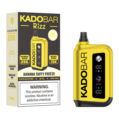 Banana Taffy Freeze Kado Bar Rizz 25K Puffs Vape