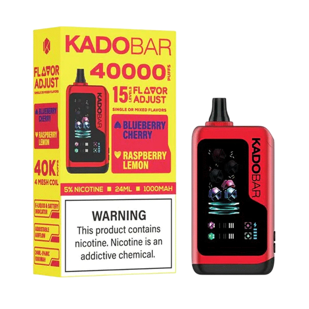 Kado Bar x Adjust Blueberry Cherry+Raspberry Lemon Vape