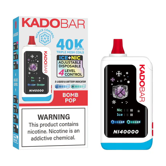 Bomb Pop Kado Bar NI40K Ice + Nic Control Vape