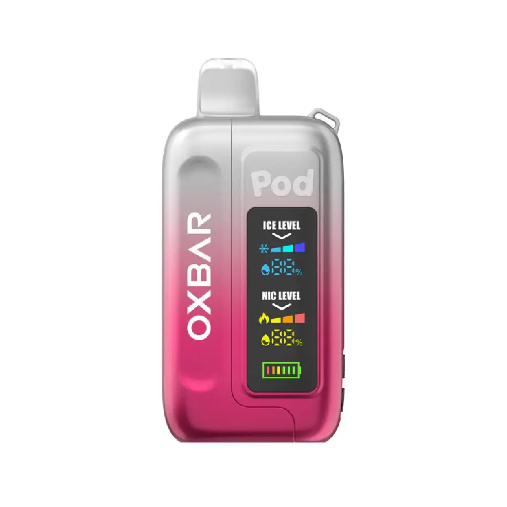 Clear-Crimson-Oxbar-Ice-Nic-Control-35K-Puffs-5-Nic-Disposable-Vape.webp Clear Crimson Oxbar Ice 35K Puffs Disposable Vape – 5% Nic