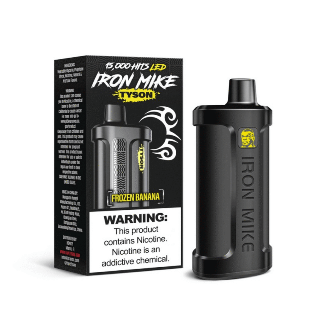 Frozen Banana Iron Mike Tyson 2.0 15K disposable vape