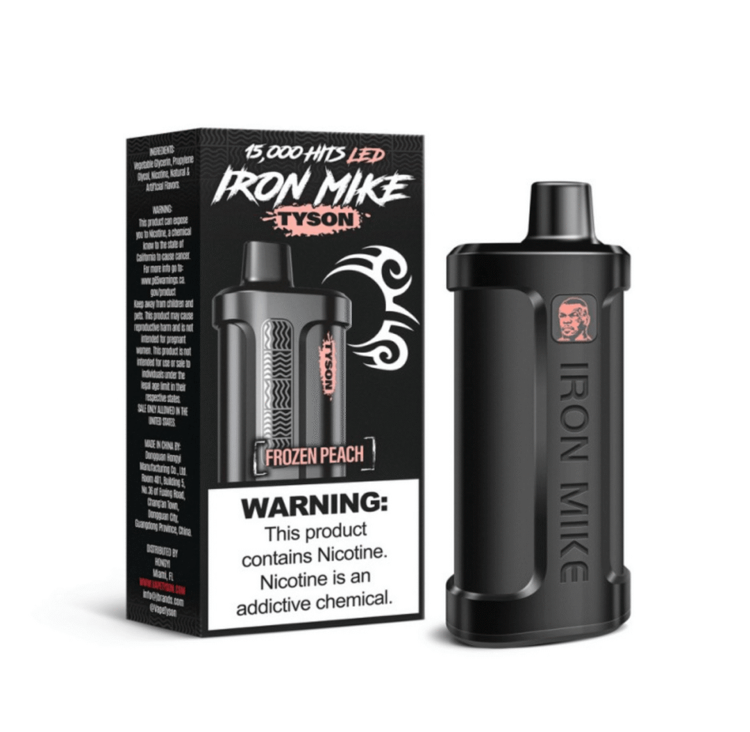 Tyson 2.0 Frozen Peach Iron Mike 15K Disposable Vape