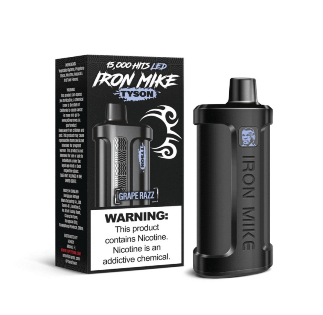 Grape Razz Iron Mike Tyson 2.0 15K Disposable Vape