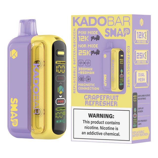 GrapeFruit-Refresher.webp Grapefruit Refresher Kado Bar Snap 25k Disposable Kit