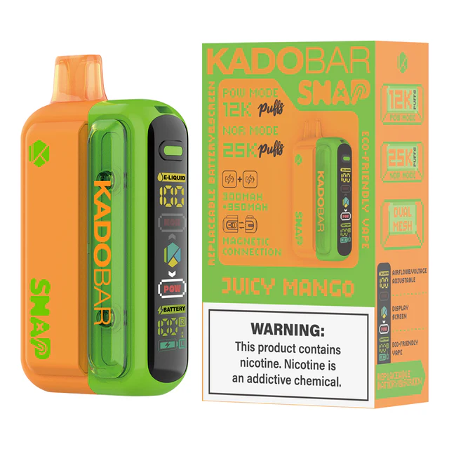 Juicy Mango Kado Bar Snap 25K Disposable Kit | 18mL