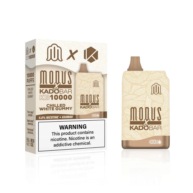 White Gummy Ice Modus X Kado Bar KB10000 Vape