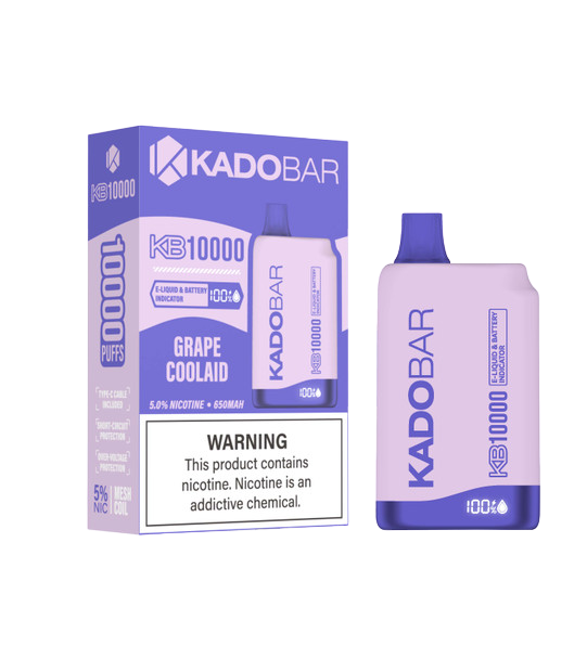Grape Coolaid Kado Bar Disposable Vape 10,000 Puffs Grape Coolaid Kado Bar Disposable Vape 10,000 Puffs