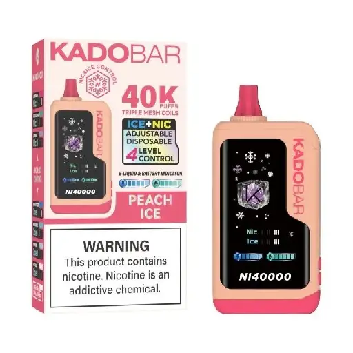 Peach Ice Kado Bar NI40K Ice + Nic Control Vape