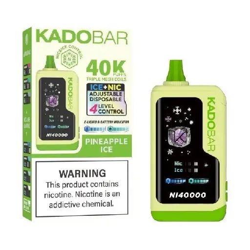 Kado Bar Pineapple NI40K Ice + Nic Control Vape
