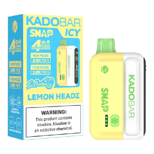 Kado Bar Snap Lemon Headz Disposable Vape | 25K Puffs