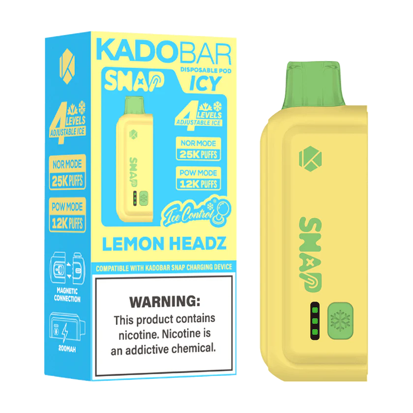 Lemon Heads Kado Bar Snap Icy Disposable Pod 25K Puffs