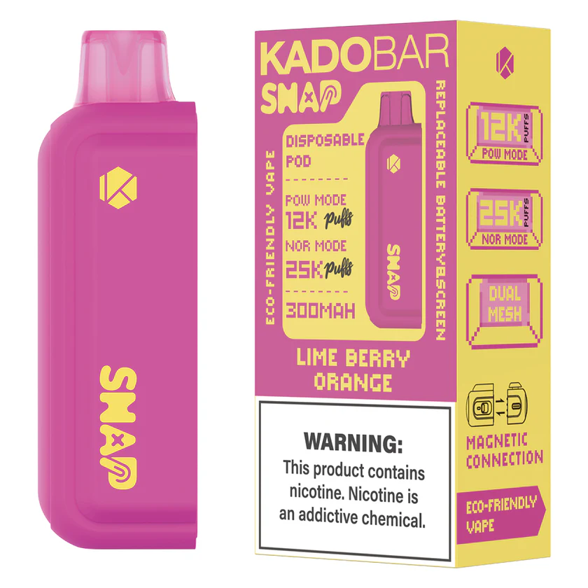 Lime Berry Orange Kado Bar Snap 25K Disposable Pod
