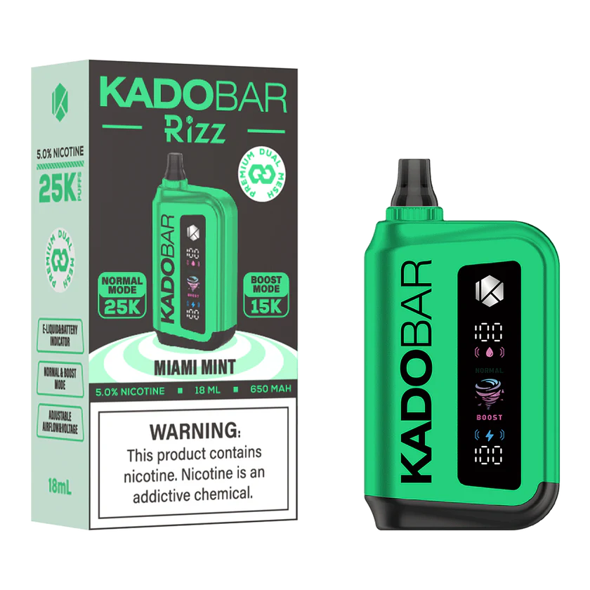 Kado Bar Rizz Miami Mint Disposable Vape 25K Puffs