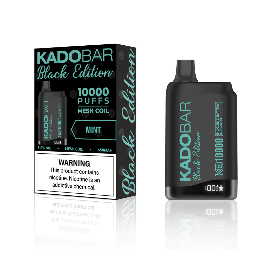Mint Kado Bar Black Edition 10,000 Puffs Disposable