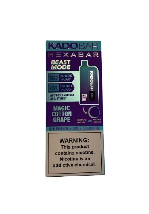 Magic Cotton Grape – Hexa X Kado Bar 20000 Puffs