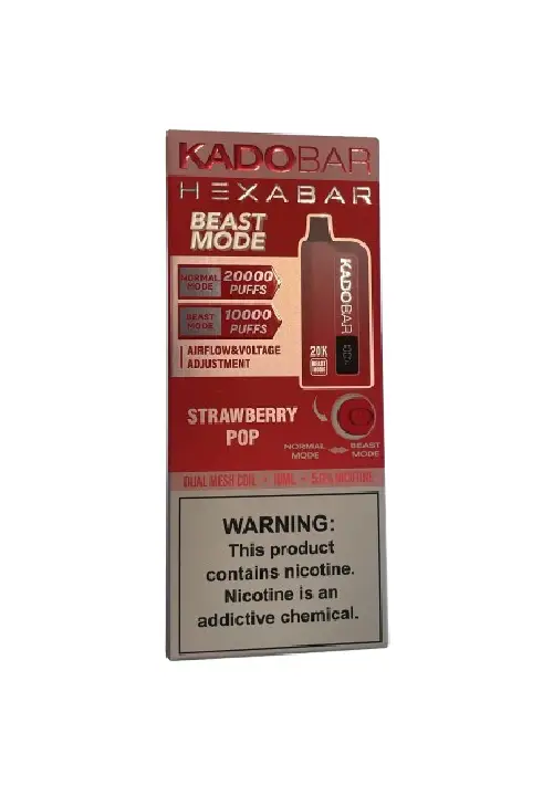 Strawberry Pop – Hexa X Kado Bar 20000 Puffs