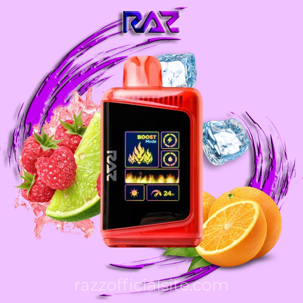 Orange Berry Lime Ice Raz DC25000 Disposable Vape | Raz Vape