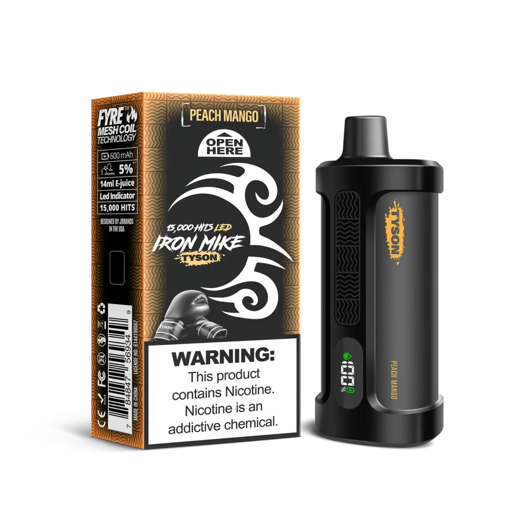 Peach Mango Iron Mike Tyson 2.0 15K Disposable Vape