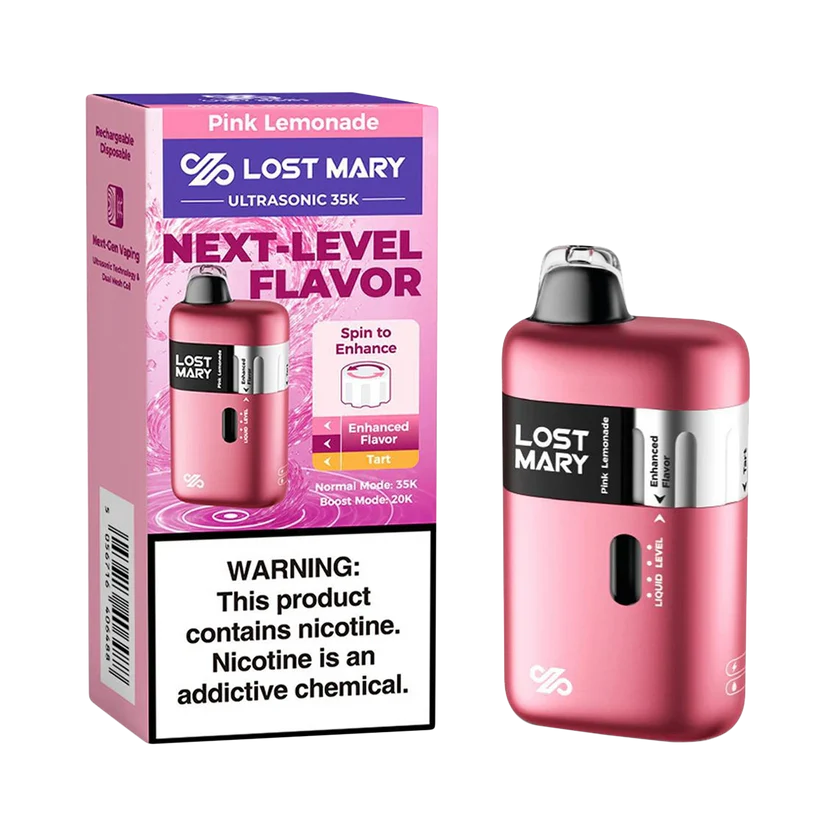 Pink Lemonade Lost Mary Ultrasonic 35K Disposable Vape | Lost Mary Vape